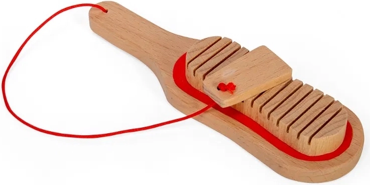 Bigjigs Toys guiro din lemn – finisaj natural