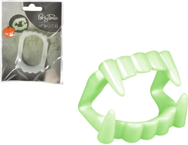 Maxilar fluorescent de vampir pentru Halloween