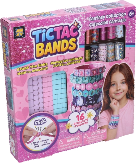 TICTAC BANDS set pentru confecționarea brățărilor, colecția Fantasy - 16 buc.