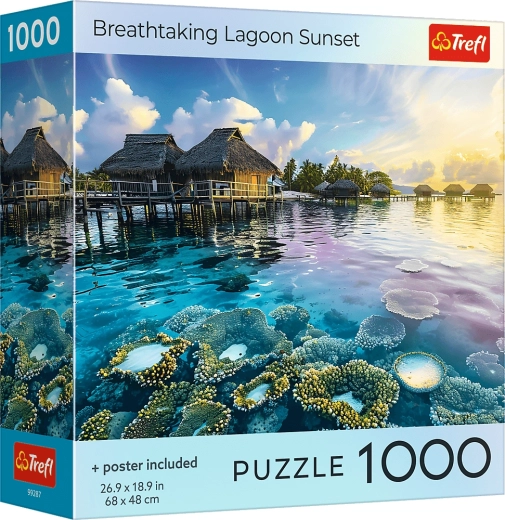 Puzzle Trefl Apus de soare peste lagună – 1000 de piese