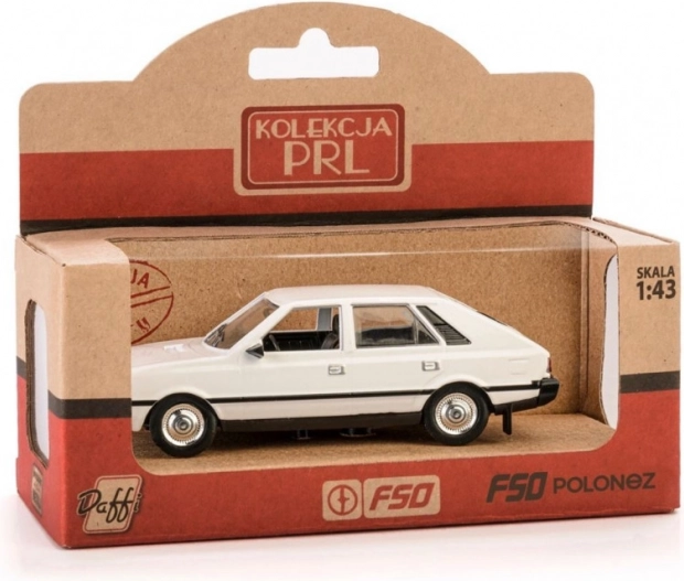 Model auto FSO Polonez 1:43 – model metalic alb