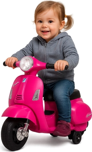Scuter electric pentru copii Vespa Mini roz