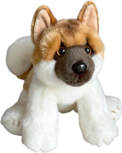 Câine de pluș Akita așezat 28 cm