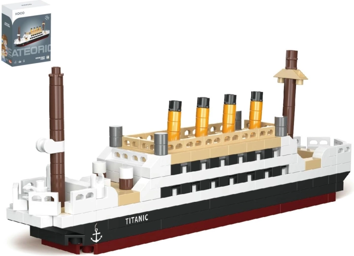 Set de construcție mini KOCO vaporul Titanic, 271 de piese