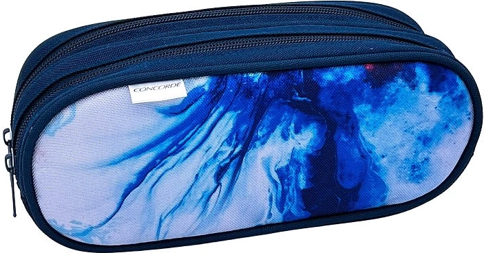 Etui Concorde Marble cu două fermoare