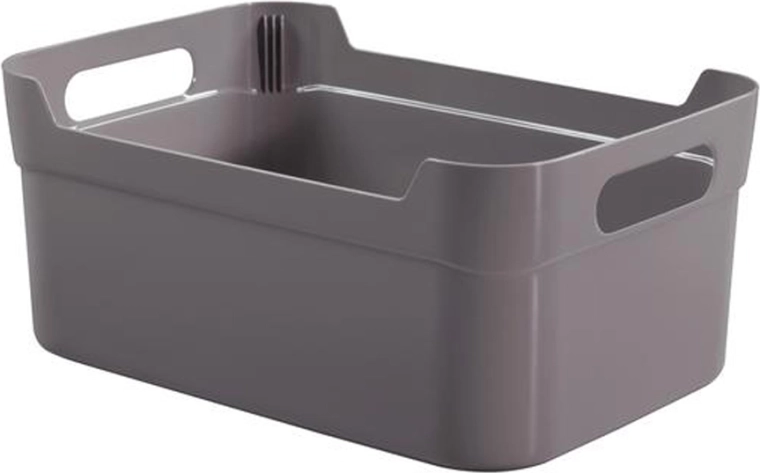 Coș de depozitare din plastic 34 × 24 × 14 cm – mix de culori