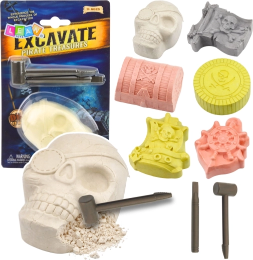 Set arheologic de pirați – săpături pentru descoperirea comorilor ascunse pentru copii