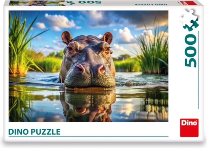 Puzzle DINO Hipopotam drăguț 500 de piese