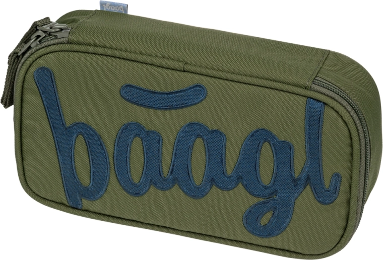Penar școlar Baagl etui Olive cu certificare GRS