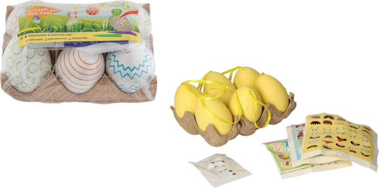 Ouă de Paște din plastic – set de 6 bucăți