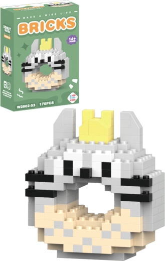 Sparkys set de construcție pisică-donut (170 piese)