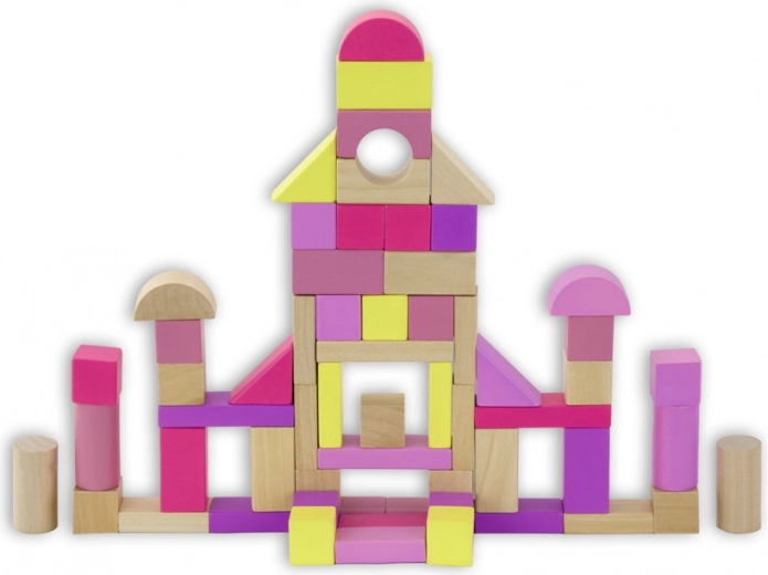Set Cuburi de Lemn Colorate