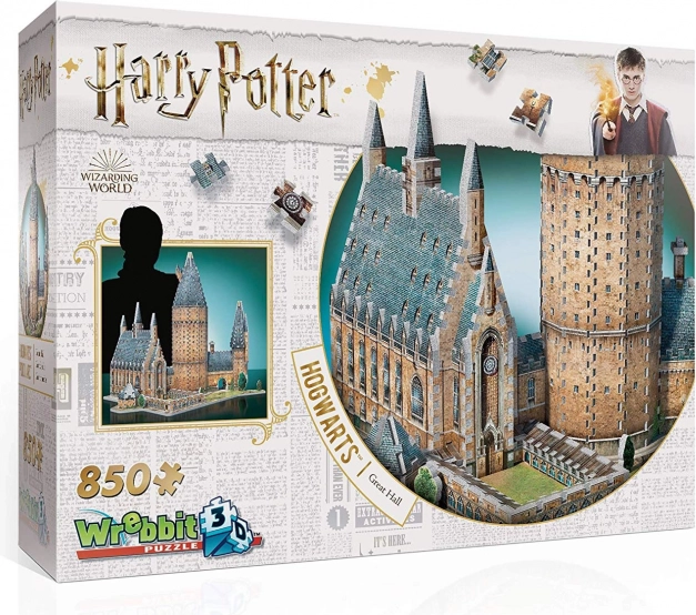 Wrebbit puzzle 3D Harry Potter: Marea Sală de la Hogwarts 850 piese