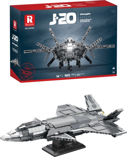 Set de construcție avion de vânătoare J-20 fighter (1911 piese)