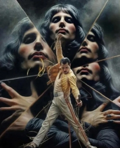 Norimpex pictură cu diamante Freddie Mercury 30 × 40 cm
