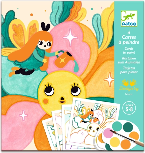 Djeco pictură cu paletă grădina magică - 1 bucată