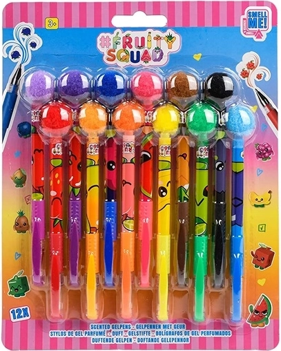 Creioane gel parfumate cu puf 12 buc.