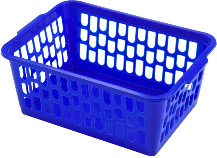 Coș din plastic HEIDRUN 36 × 26 × 15 cm – mix de culori