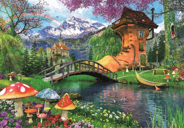 Puzzle Casa Veche Cizmă 500 piese