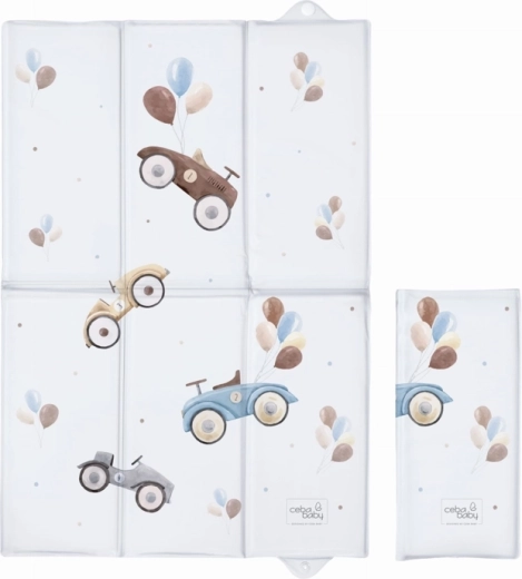 Salteluță de schimbat pentru călătorie CEBA BABY Retro Cars 40 × 60 cm