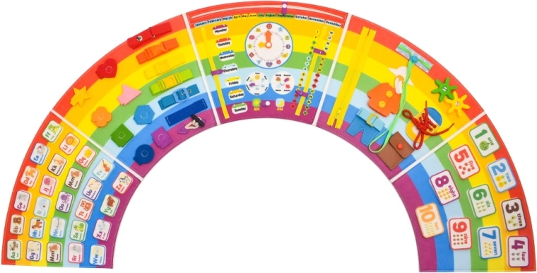 2Kids Toys panou de activități moale Rainbow - 1 bucată