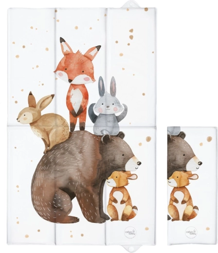 Ceba Baby saltea de înfășat de călătorie Basic forest friends 80 × 50 cm