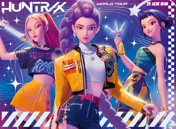 Ravensburger K-pop: Vânătoarele de demoni – turneul mondial, puzzle 150 de piese