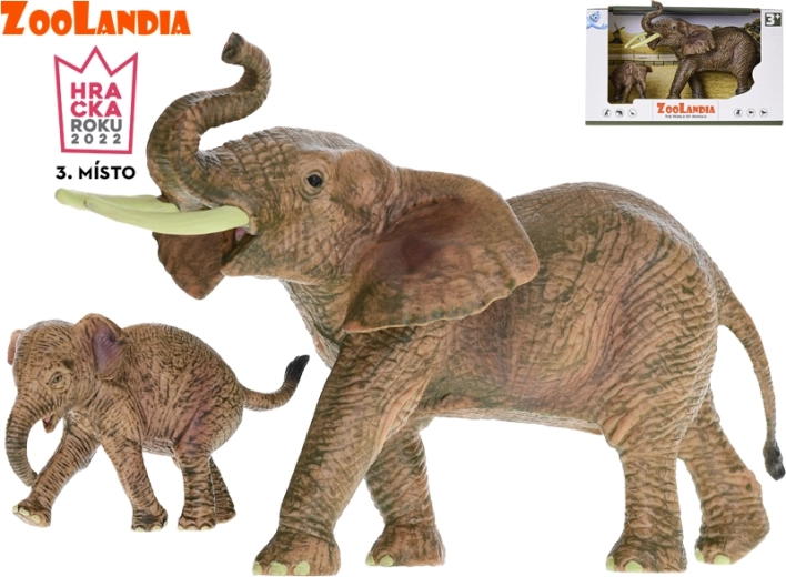 Zoolandia elefant cu pui figurină pentru ZOO