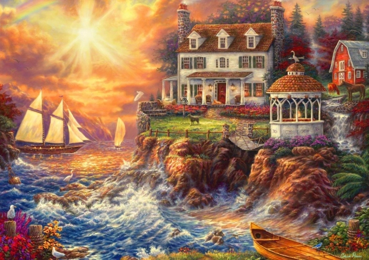 Puzzle Bluebird Viața pe recif 2000 de piese