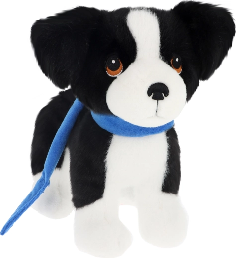 Cățeluș de pluș Keeleco border collie la lesă 23 cm