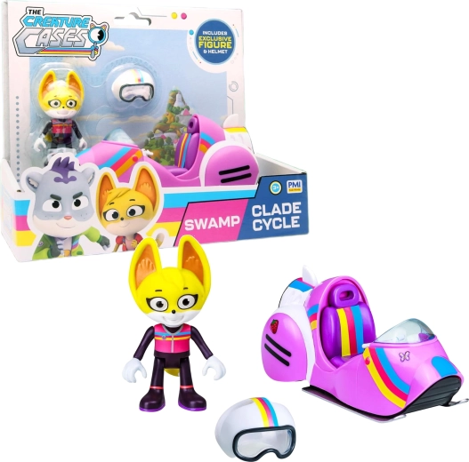 Figurină The Creature Cases Kit Casey cu motocicletă de teren pentru mlaștină