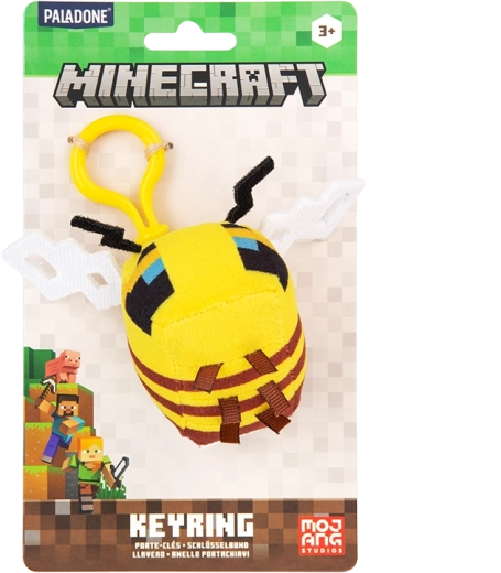 Breloc din pluș Minecraft albină - 1 bucată