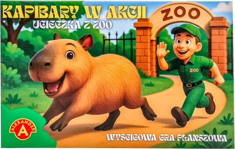 Joc de societate pentru familie Capibarele în acțiune: Evadarea din grădina zoologică