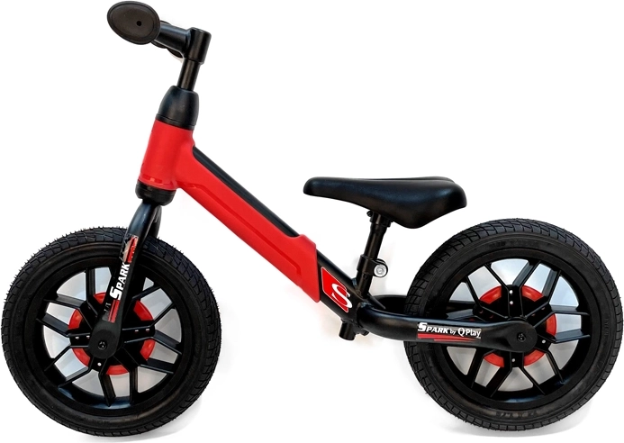 Bicicletă de echilibru Qplay Spark roșie