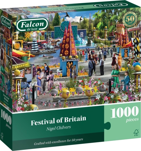 Puzzle Falcon de luxe Festivalul Britaniei 1000 de piese
