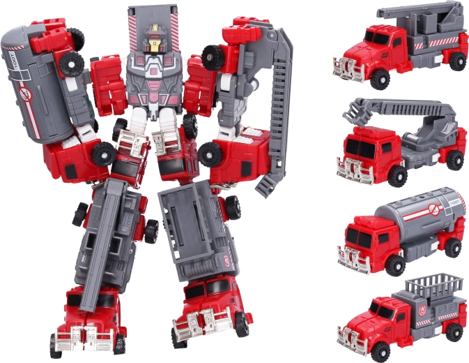 Robot-auto de pompieri 5 în 1, 24 cm