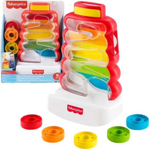 Piramidă de inserat Fisher-Price cu jetoane