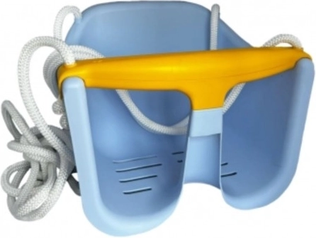 Leagăn pentru copii Baby cu bară de siguranță – Albastru