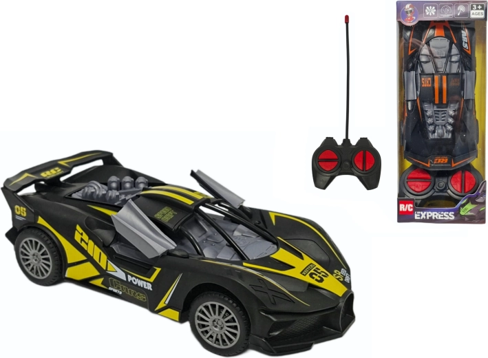 Mașină sport cu telecomandă, cu uși care se deschid