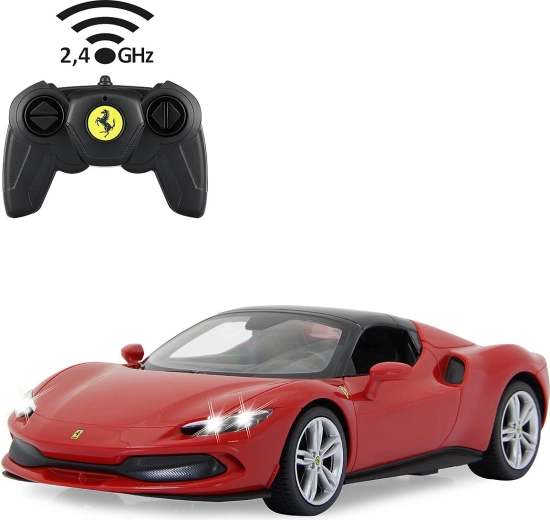Mașină RC Ferrari 296 GTS la scara 1:16, roșie