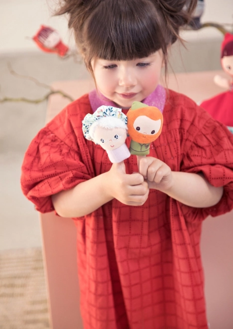 Set marionete de deget Scufița Roșie de la Lilliputiens