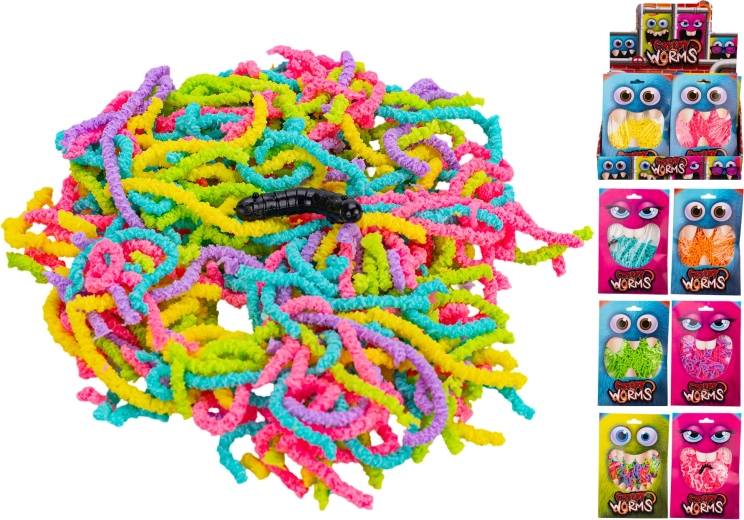 Viermi înfricoșători – jucării colorate pentru copii
