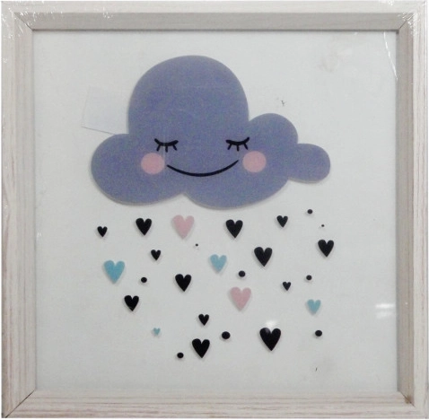 Tablou cu norușor zâmbitor 30 × 30 cm în ramă