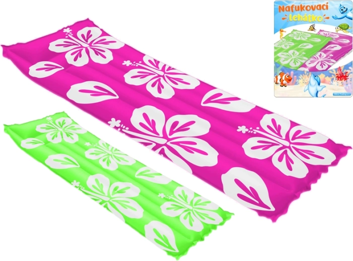 Șezlong gonflabil cu flori 183 × 69 cm - 1 bucată