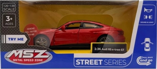 Model Audi RS e-tron GT cu lumini și sunete, roșu