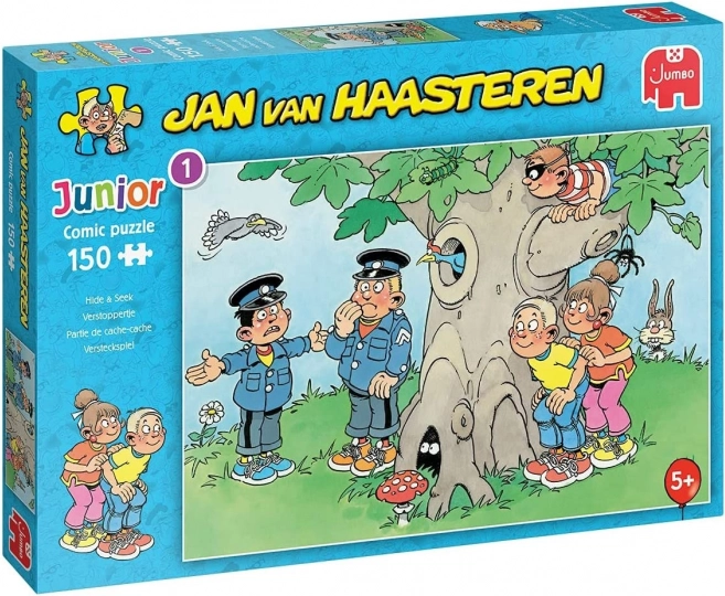 Puzzle JUMBO Jan van Haasteren Junior: De-a v-ați ascunselea 150 piese
