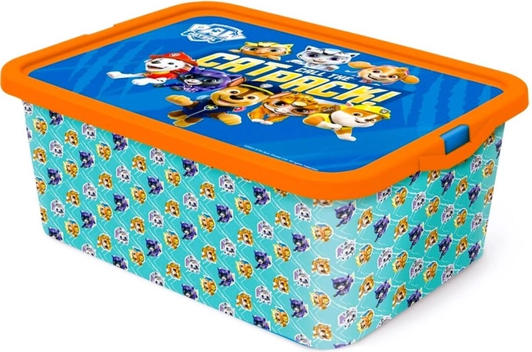 Cutie de depozitare cu capac cu cleme Paw Patrol