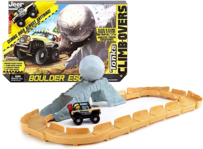 Set de pistă TONKA BOULDER ESCAPE cu mașinuță de teren