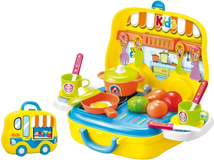 Bucătărie pentru copii în valiză Buddy Toys