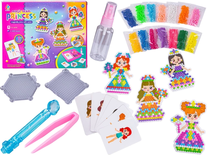 Mărgele cu apă Prințese – set creativ 1400 buc